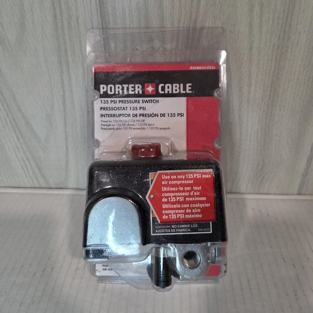 PORTER-CABLE PXCM034-0226 135 PSI Air Compressor Pressure Switch Condor 034-0226
